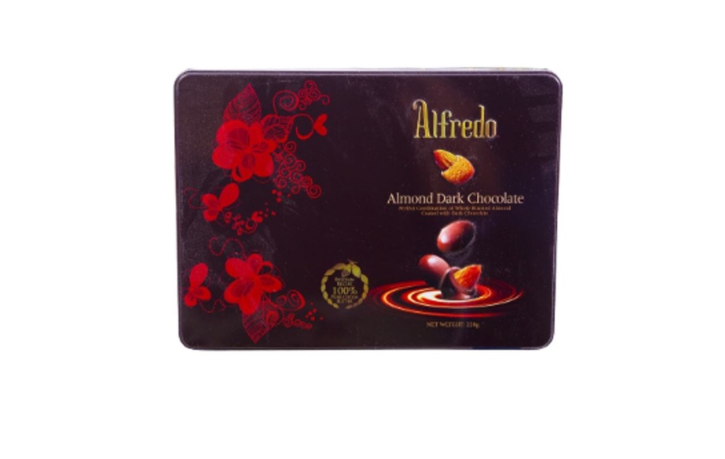 [ALF0120] Alfredo Almond Dark Chocolate 228g