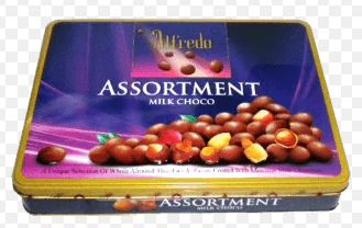 [ALF0154] Alfredo Square Tin Assortment Milk Chocolate 150g