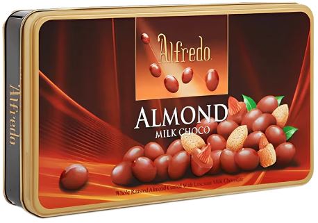 [ALF0155] Alfredo Almond Milk Chocolate Tin 180g