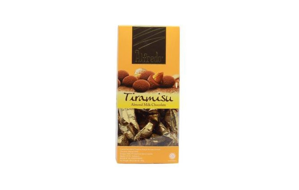 [ALF0159] Alfredo Stand Box Tiramisu Almond White Chocolate 180g