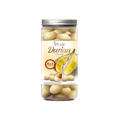 [ALF0176] Alfredo Aluminium Cap Jar Durian Almond White 280g