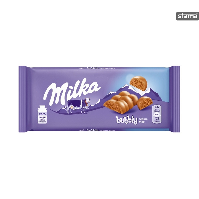 Milka Bubbly Alpine Milk Chocolate 90g