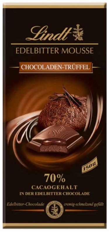 [BDP0100] Lindt Edelbitter Mousse Chocolate Truffle 150g