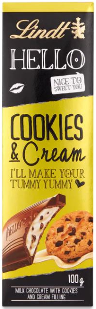 [BDP0106] Lindt Hello Cookies & Cream 100g