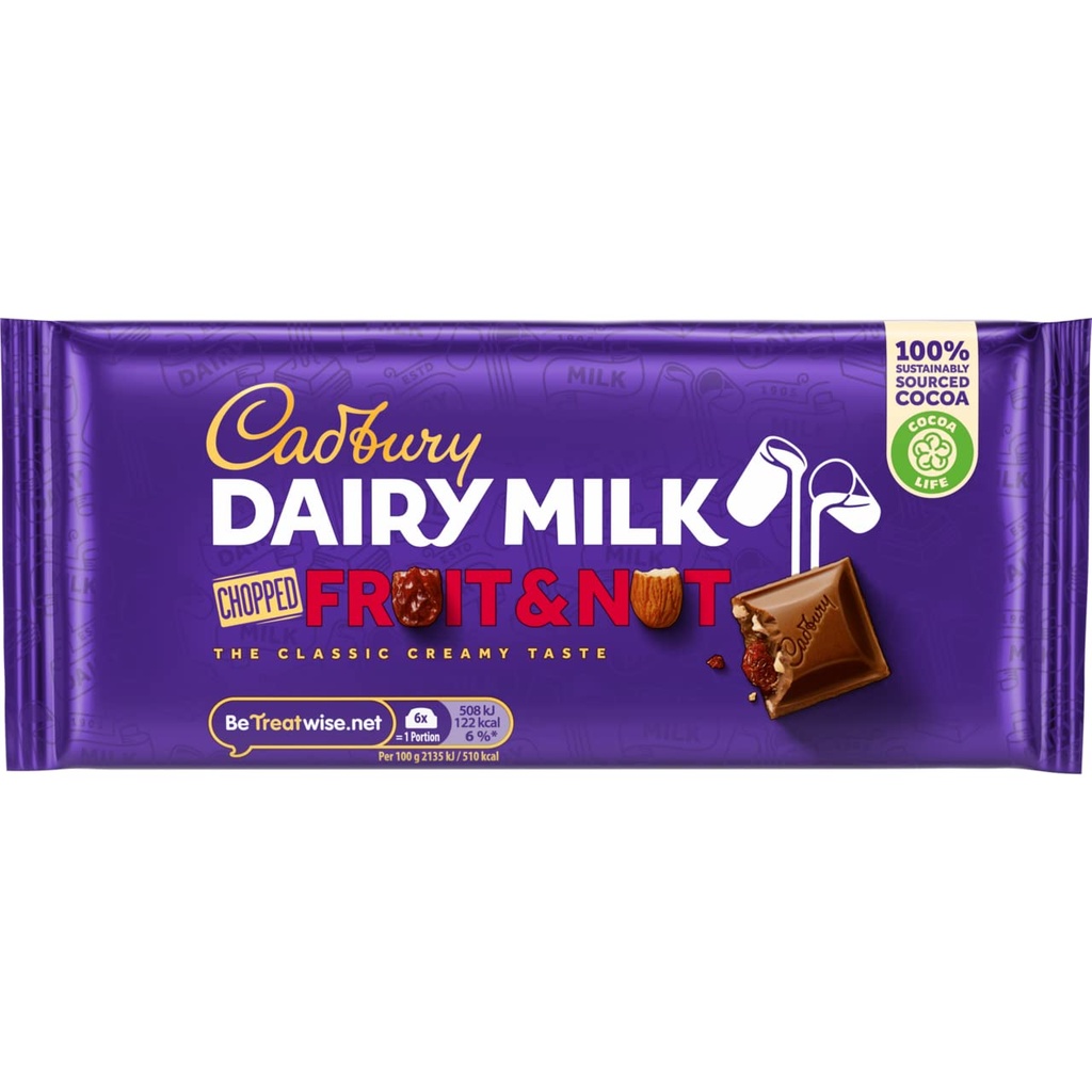 Cadbury Dairy Milk Fruit & Nut Chocolate 95g
