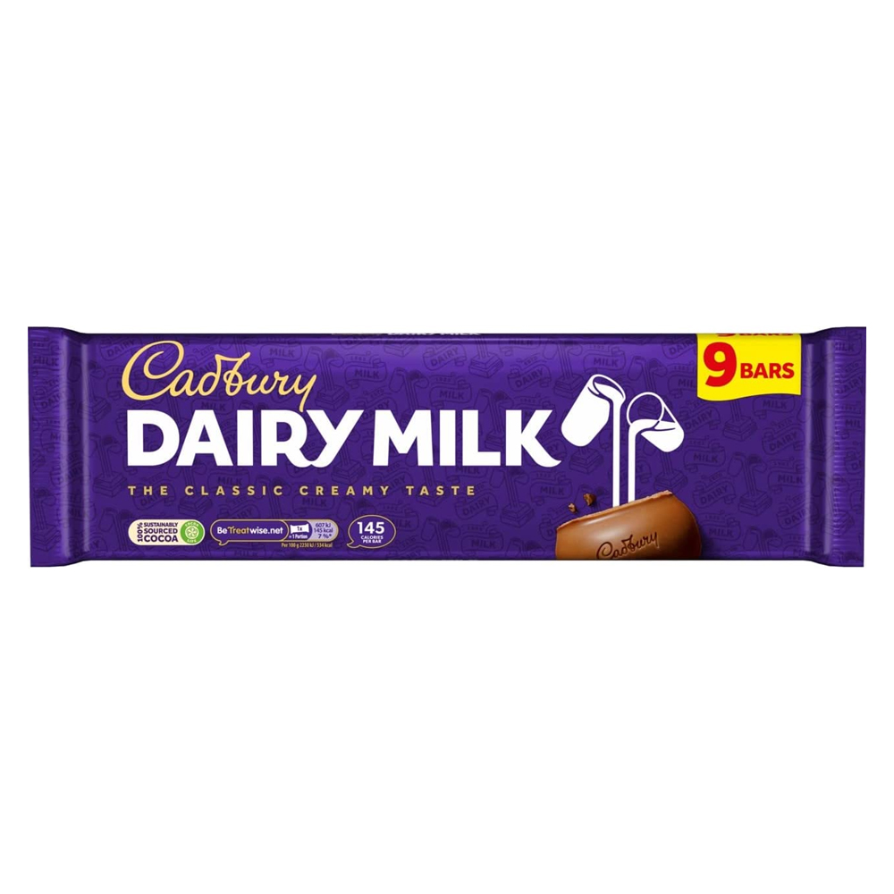 [BDP0220] Cadbury Dairy Milk Chocolate (9 Bars) 244.8g
