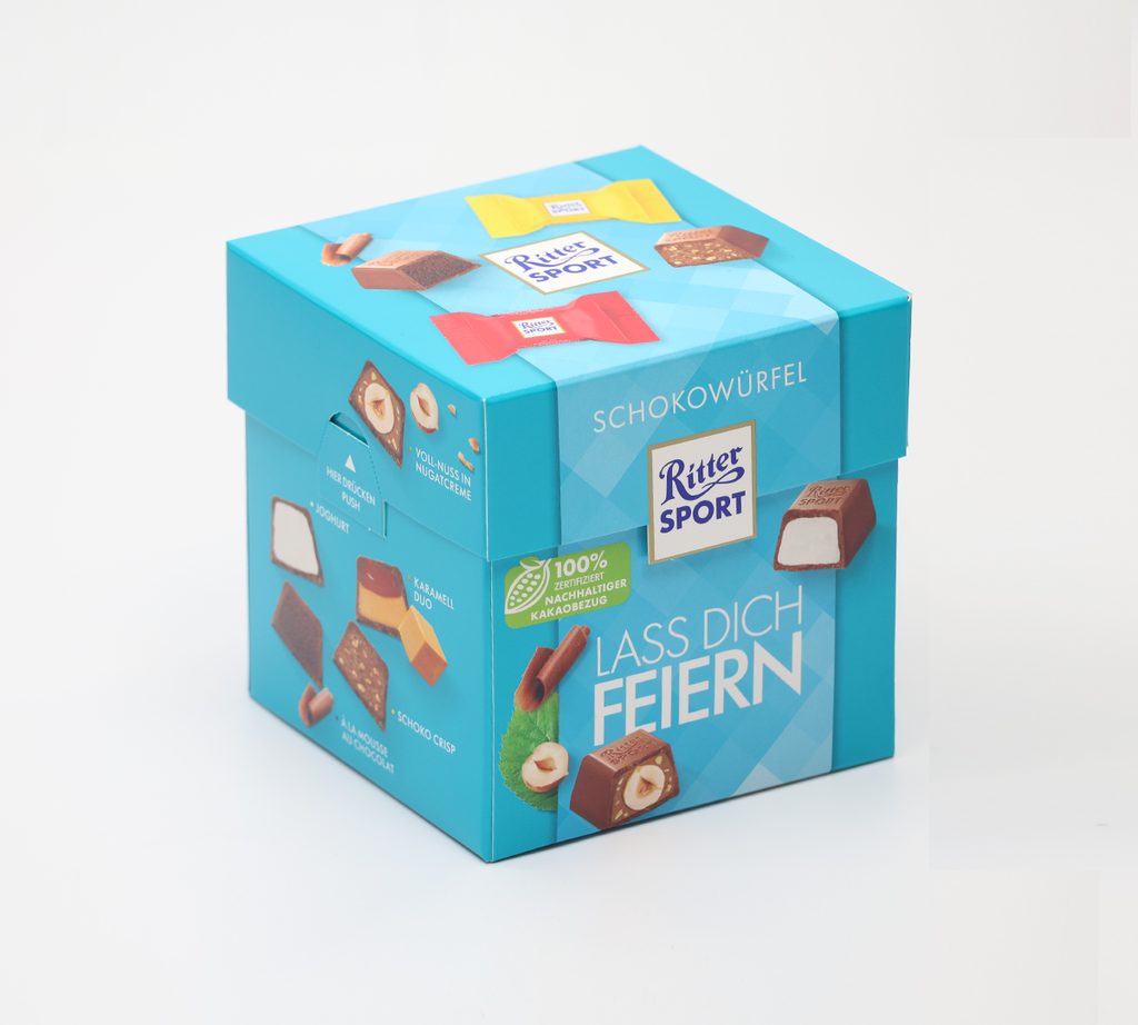 [BDP0249] Ritter Sport Let Yourself Celebrate Chocolate Cubes (Lass Dich Ferern)176g