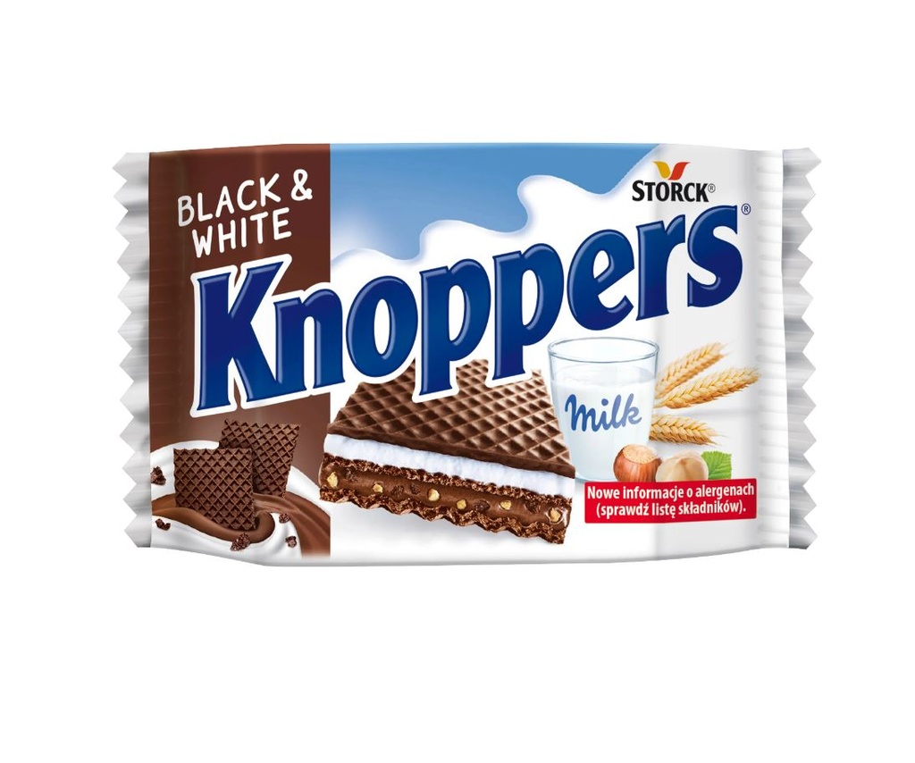 [BDP0385] Storck Knoppers Black and White 25g