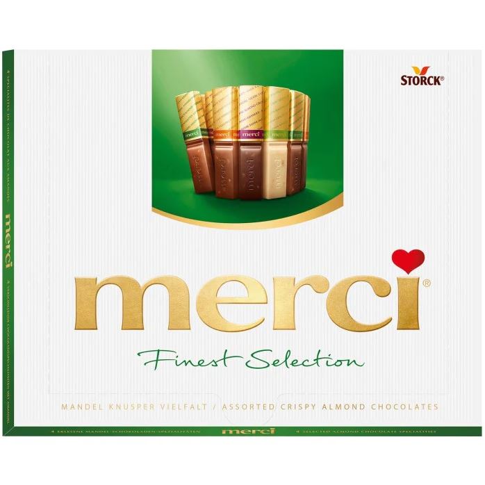 [BDP0396] Storck merci Finest Selection Almond Crunchy Variety (Mandel Knusper Vielfalt)250g