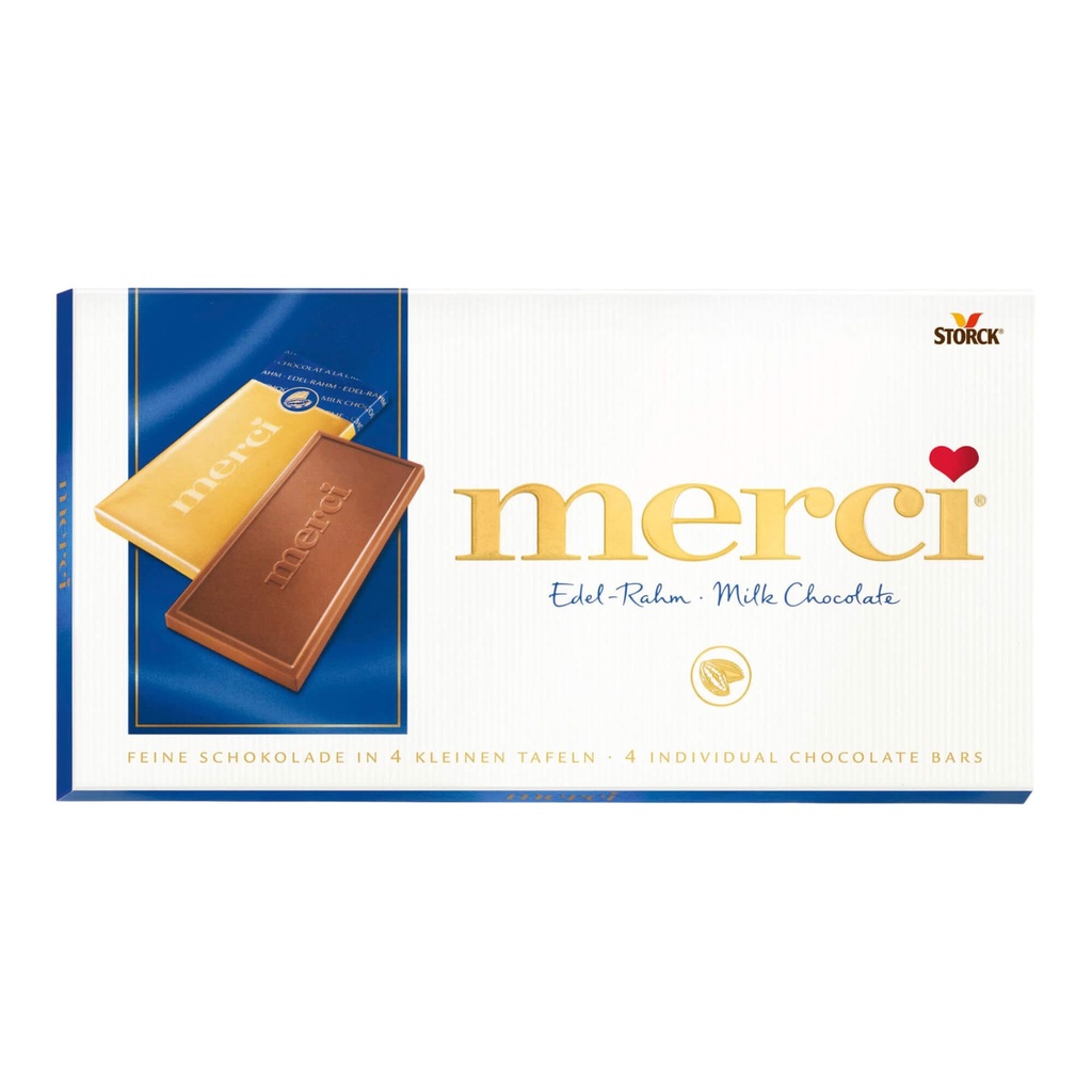 [BDP0397] Storck merci chocolate bar with fine cream (Edel-Rahm)100g
