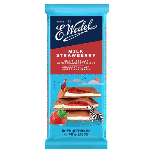 [BDP0453] Wedel Milk With Strawberry Filling 100g