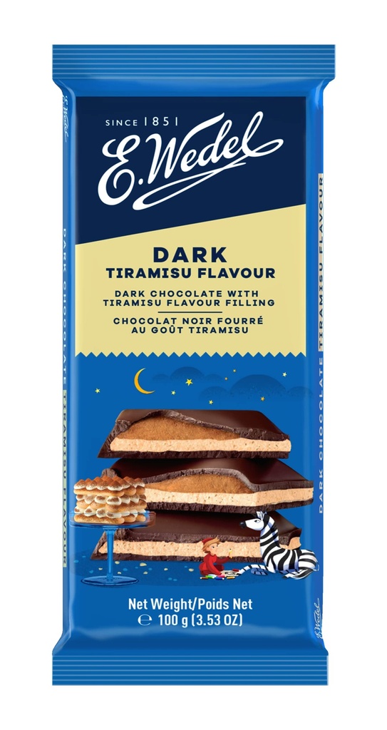 [BDP0454] Wedel Dark Chocolate Tiramisu Flavour 100g