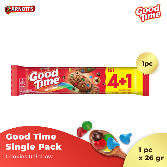 [BDP0477] Good Time Rainbow Choco chips Cookies 26.5g