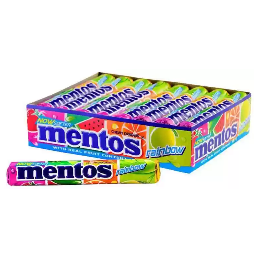 [BDP0520] Mentos Rainbow Flavour Candy (14x29) 406g