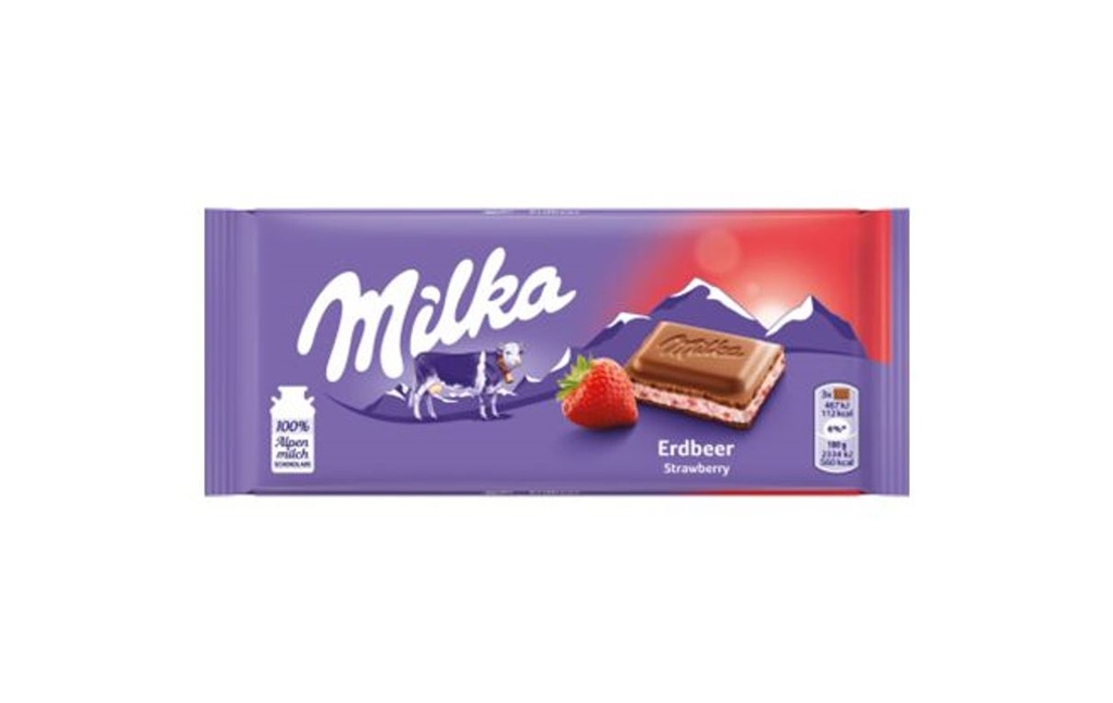 [BDP0538] Milka Strawberry Chocolate 100g
