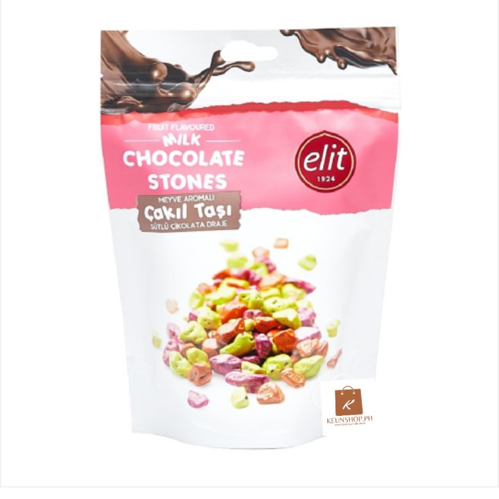Elit Fruit Flavoured Chocolate Stones 125g