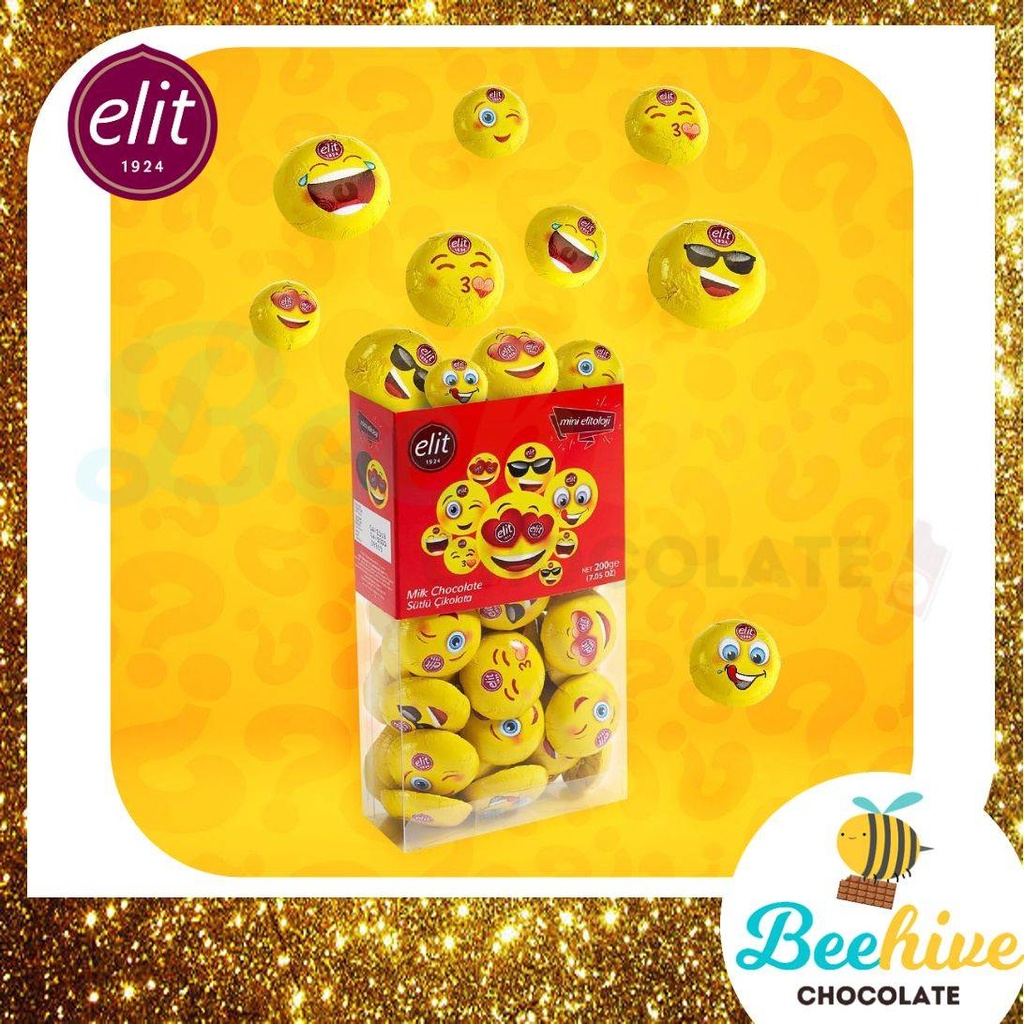 Elit Milk Chocolate Mini Elitoloji Emoji Face 120g