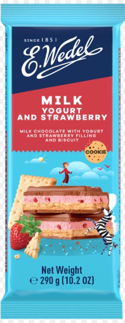 [BDP0651] Wedel Milk With Yogurt and Strawberry 290g