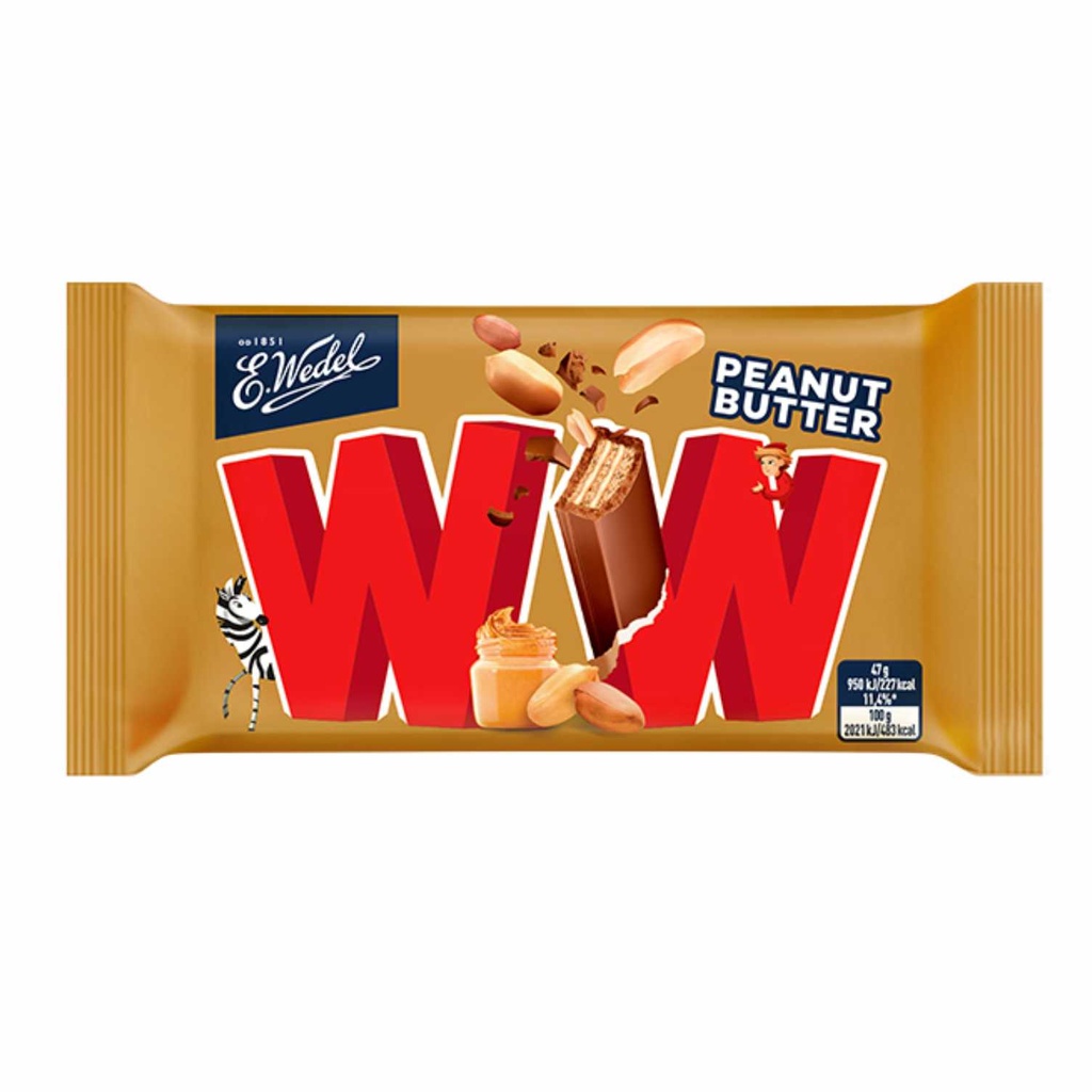 [BDP0671] Wedel WW Milk Choc & Peanut Cream 47g