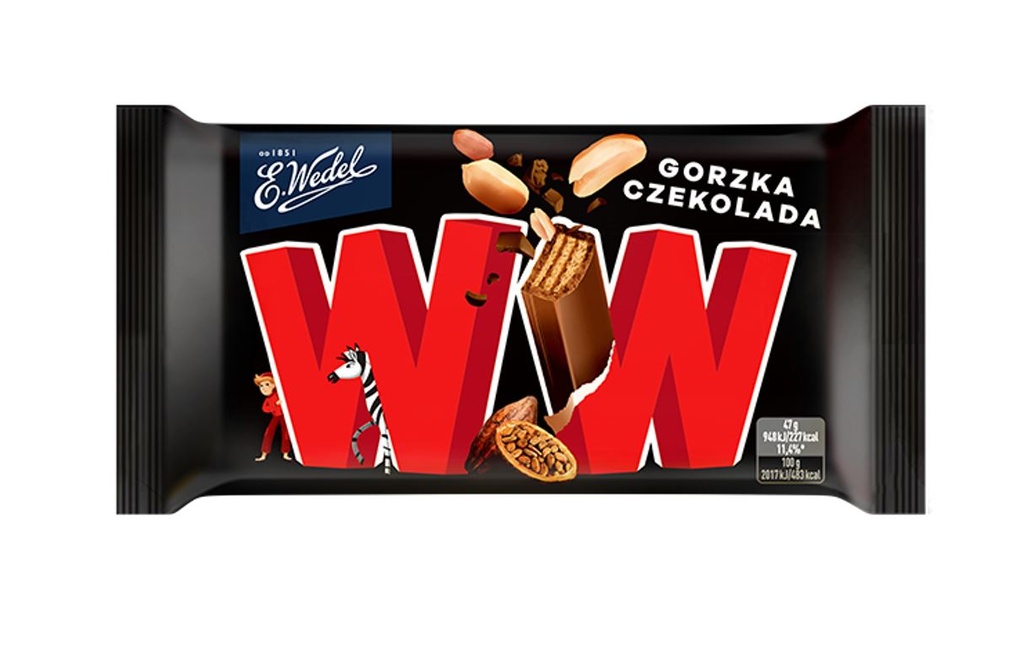 [BDP0672] Wedel WW Dark Choc & Peanut Cream 47g