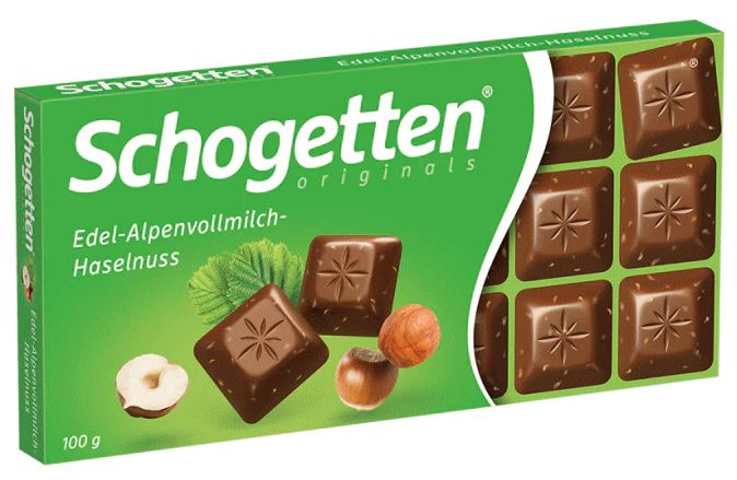 [BDP0750] Schogetten Alpine Milk Chocolate with Hazelnuts 100g