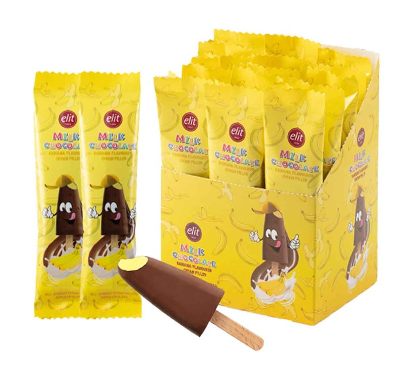 [BDP0830] Elit Banana Cream Filled Milk Chocolate Stick 30g