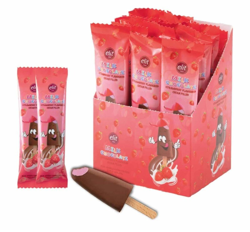 [BDP0831] Elit Strawberry Cream Filled Milk Chocolate Stick 30g