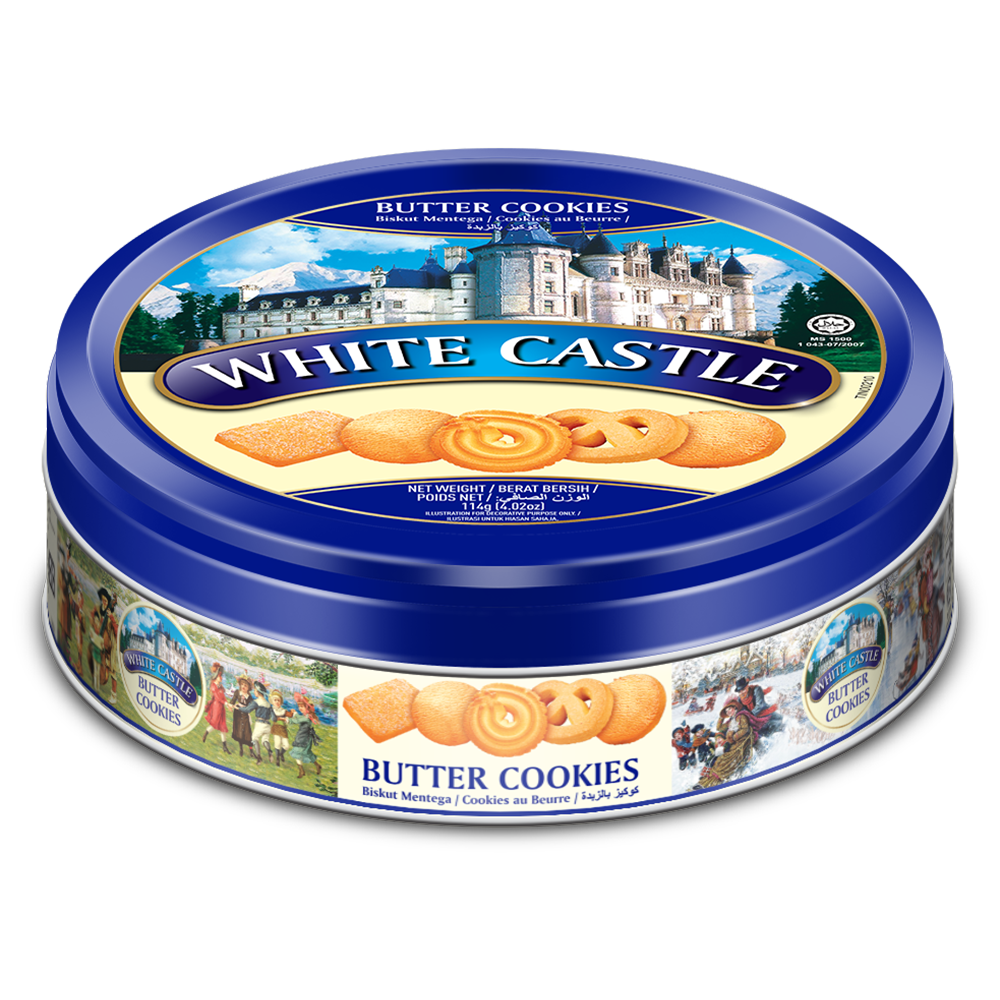 [BDP0908] White Castle Butter Cookies (Blue) 114g