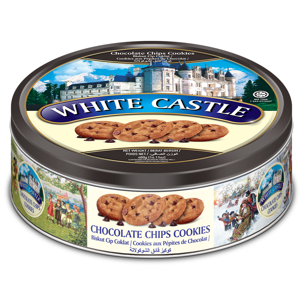 [BDP0913] White Castle Chocolate Chips Butter Cookies 400g