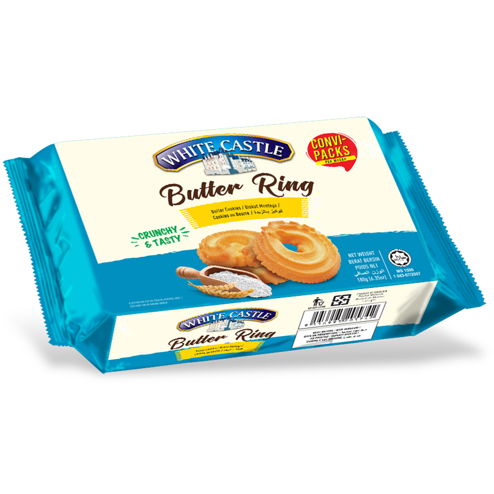 [BDP0922] White Castle Butter Ring Cookies 180g