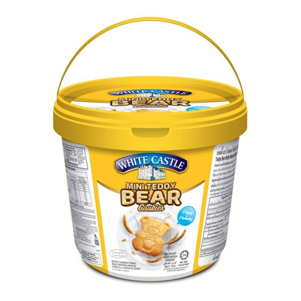 [BDP0933] White Castle Mini Teddy Bear Butter Cookies 60g
