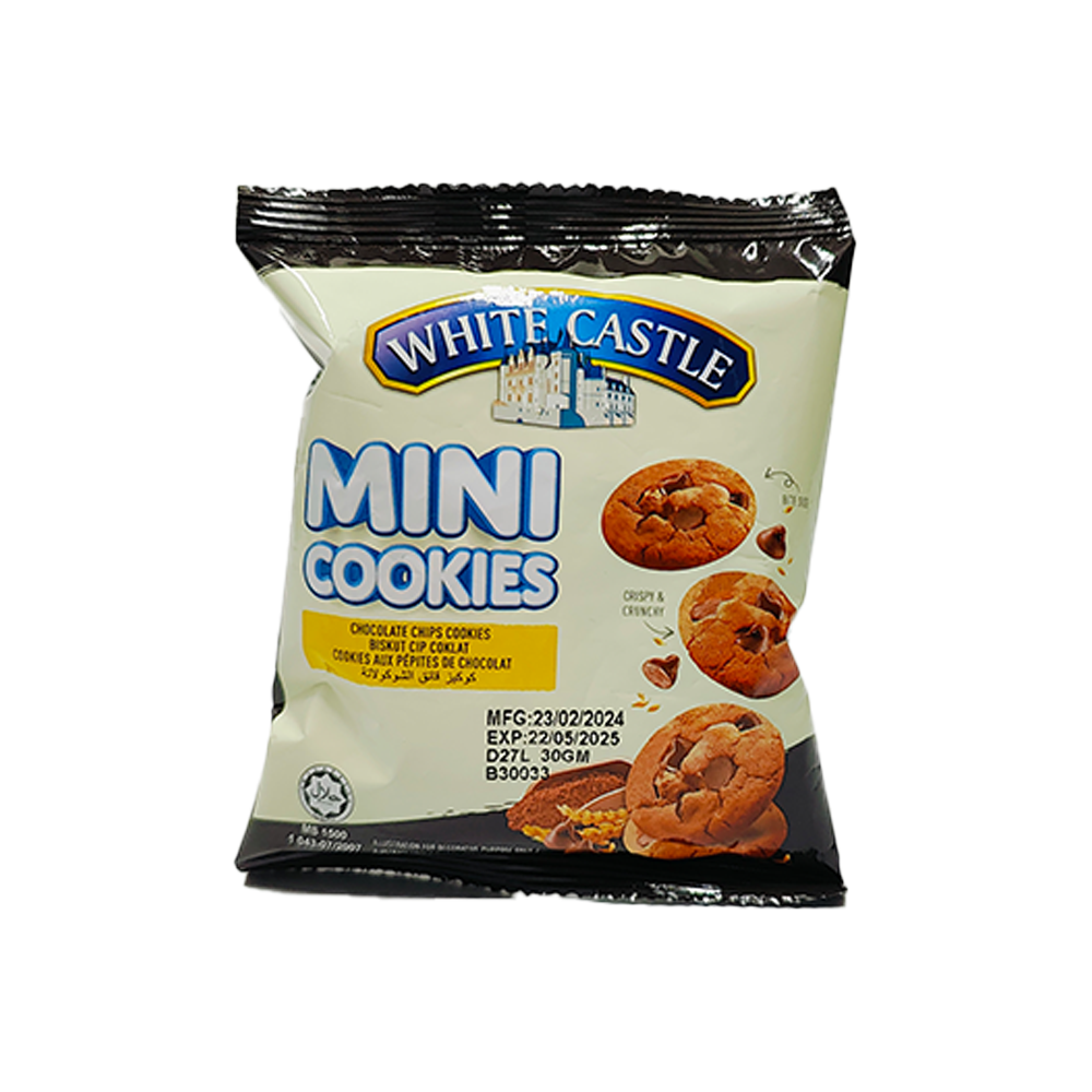 [BDP0936] White Castle Mini Chocolate Chips Cookies 30g