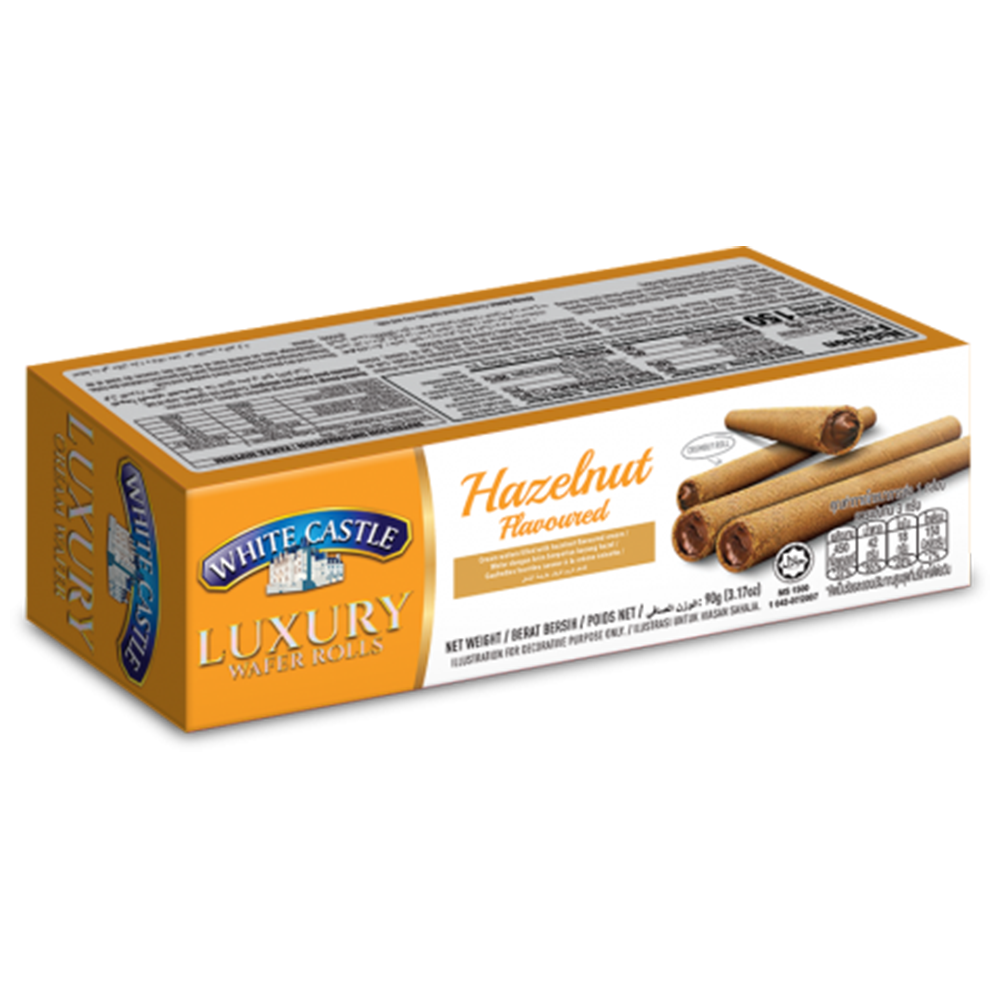 [BDP0941] White Castle Luxury Wafer Roll Chocolate Hazelnut 70g