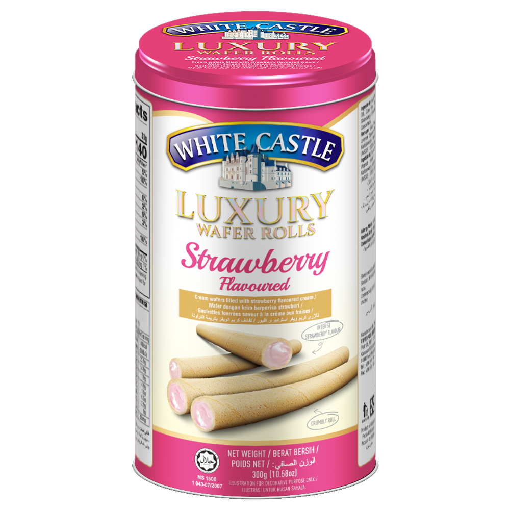 [BDP0949] White Castle Luxury Wafer Roll Strawberry 300g