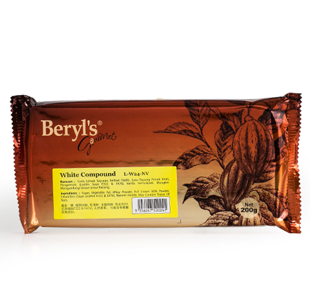 [BRL0174] Beryls White Cooking (Compound) Chocolate 200g