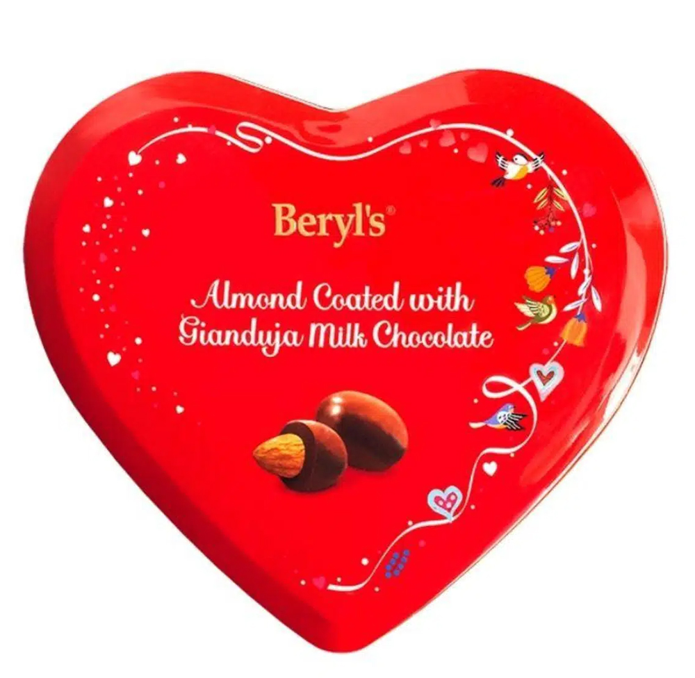 [BRl0200] Beryls Almond Coated with Gianduja Milk Chocolate 80g