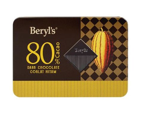 [BRL0201] Beryls 80% Cocoa Dark Chocolate (Tin) 108g
