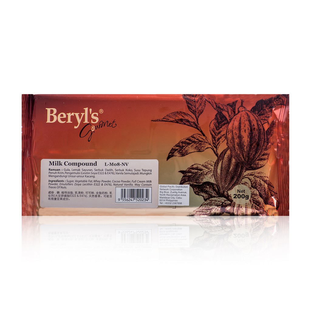 [BRL0216] Beryls Milk Cooking Chocolate 200g