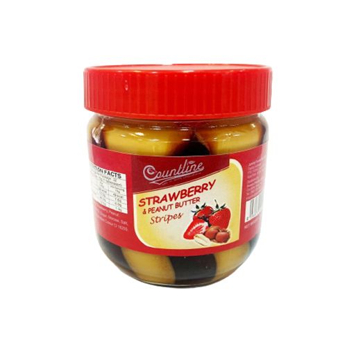 [CNL0009] Countline Strawberry & Peanut Stripes 510g