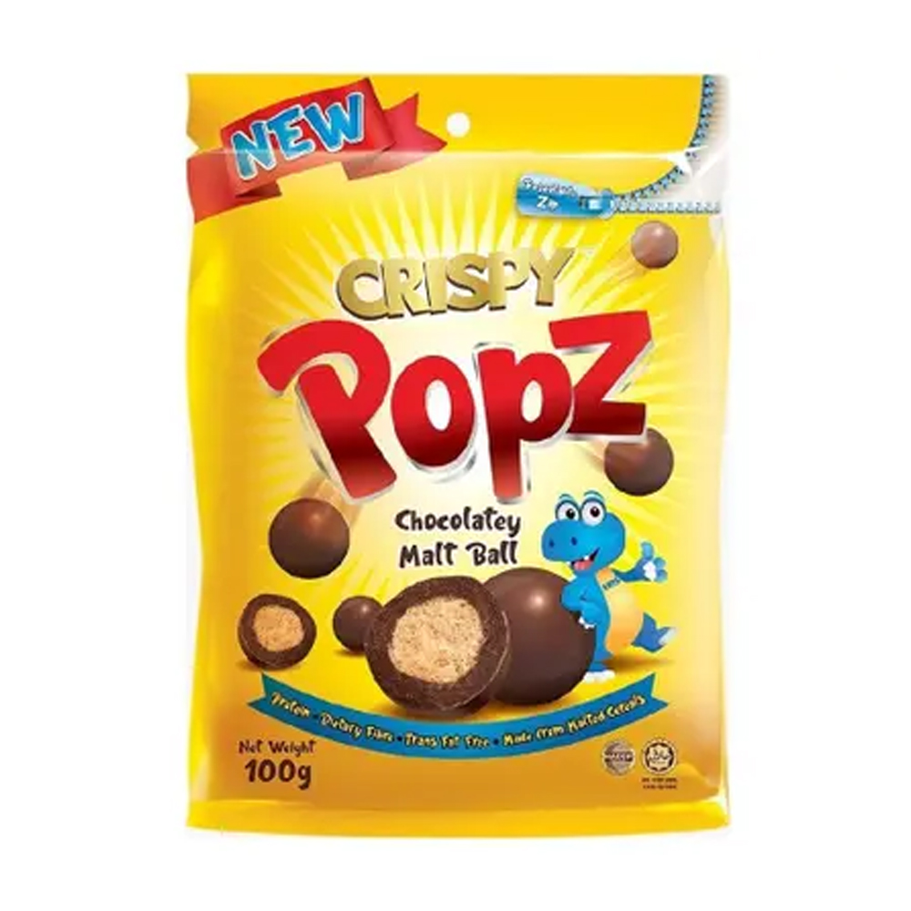 [CRP0028] Crispy Popz Malt Ball Chocolate 30g