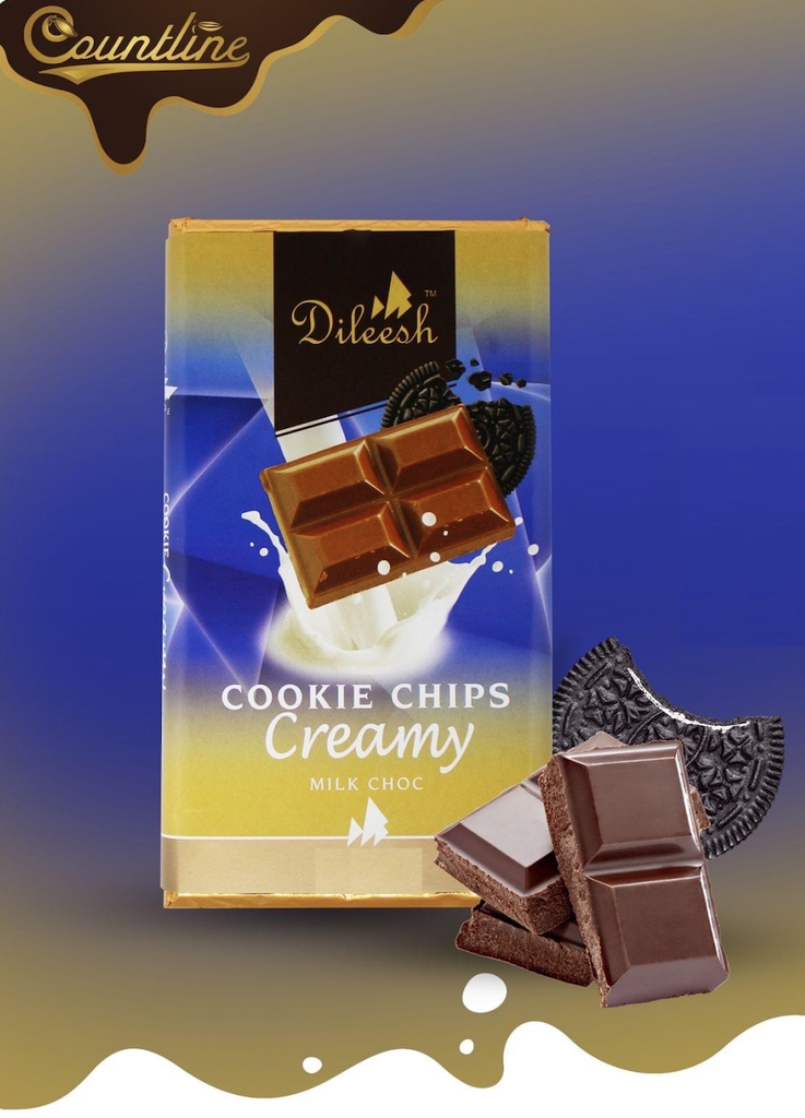 [DIL0016] Dileesh Bar Choc Cookies & Fruits& Nuts40g