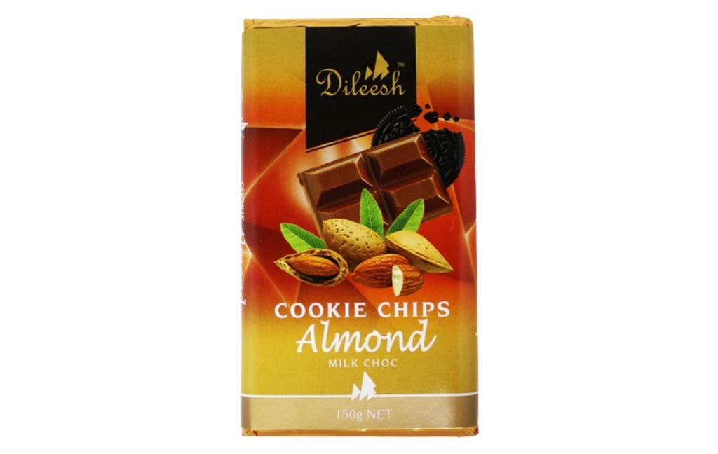 [DIL0026] Dileesh Cookie Chips Almond Bar 150g