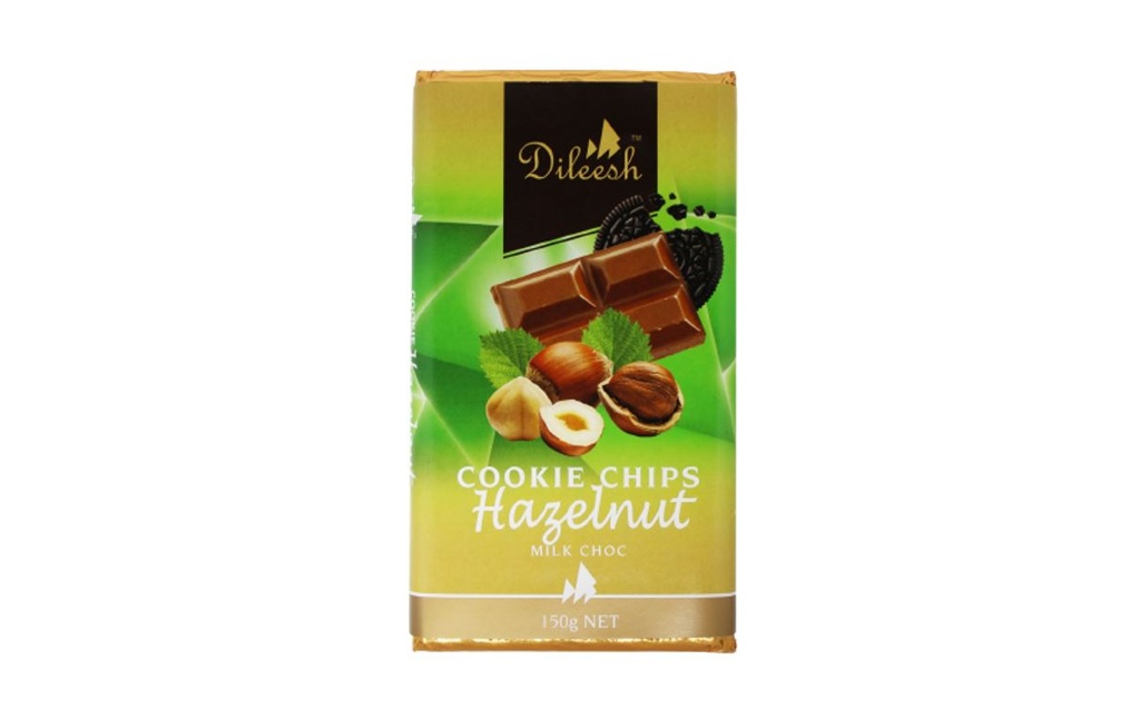 [DIL0027] Dileesh Cookie Chips Hazelnut Bar 150g
