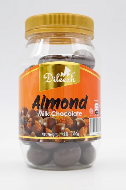[DIL0030] Dileesh Almond Milk Chocolate Jar 300g