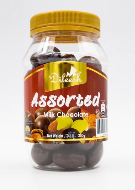 [DIL0031] Dileesh Assorted Milk Chocolate Jar 300g