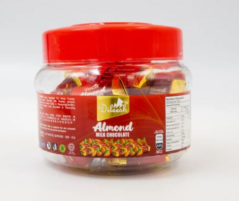 [DIL0037] Dileesh Mini Chunky Almond Milk Chocolate 187.5g