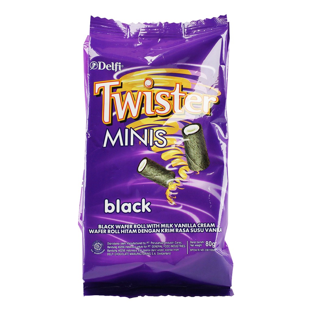 [DLF0020] Delfi Twister Minis Black 70g