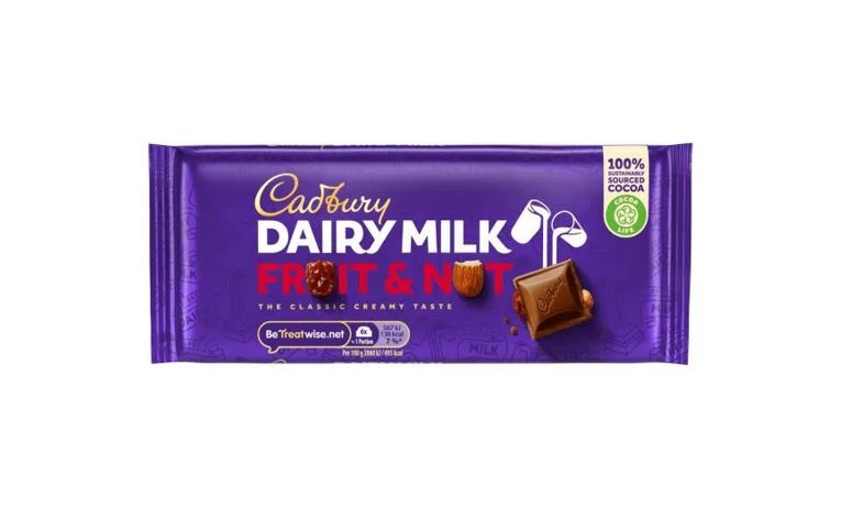 [DUN0030] Cadbury Dairy Milk Fruit & Nut 110g