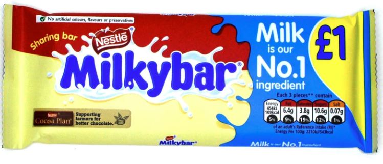[DUN0046] Milkybar Block 90g (UK)