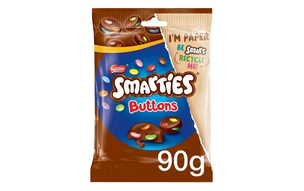 [DUN0068] Smarties Buttons Milk Chocolate Bag 90g (UK)